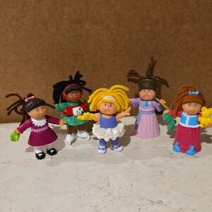 McDonald's Vintage Cabbage Patch Kids Toy Figures Set Of 5
